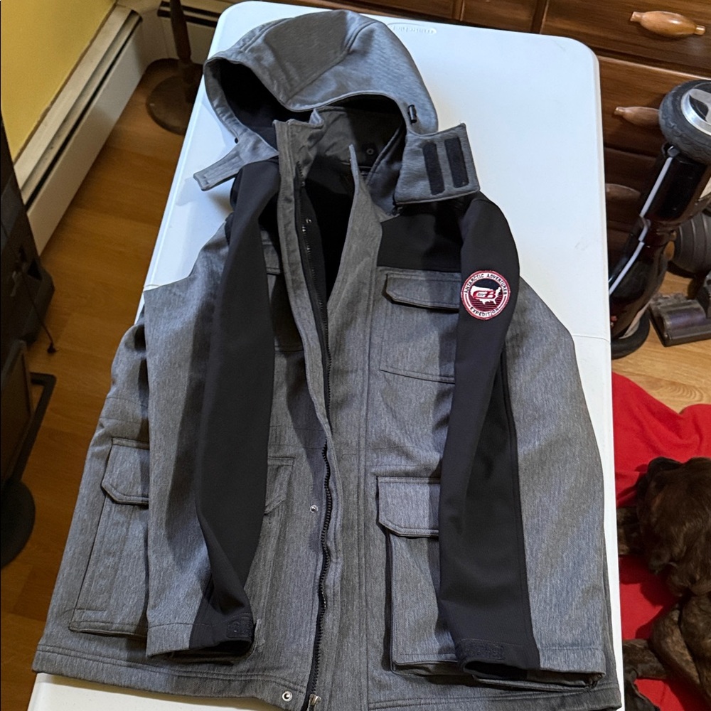 Men's Gray and Black Performance Jacket
